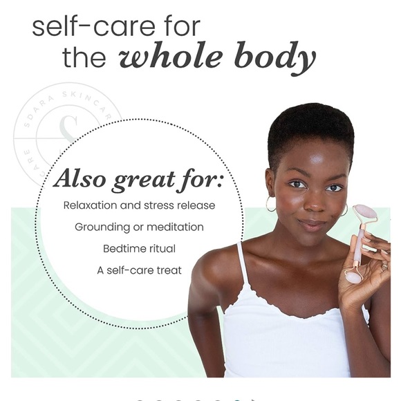 SDARA SKINCARE Rose Quartz Roller - Anti Aging Jade Roller - Picture 5 of 7